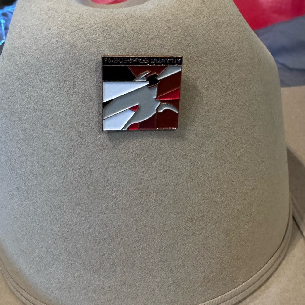 Stetson Light Cream Cowboy Hat with Feather Accent - Picture 3 of 9